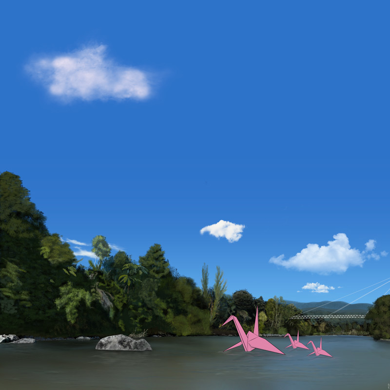 New Zealand NFT Art - Paper Cranes