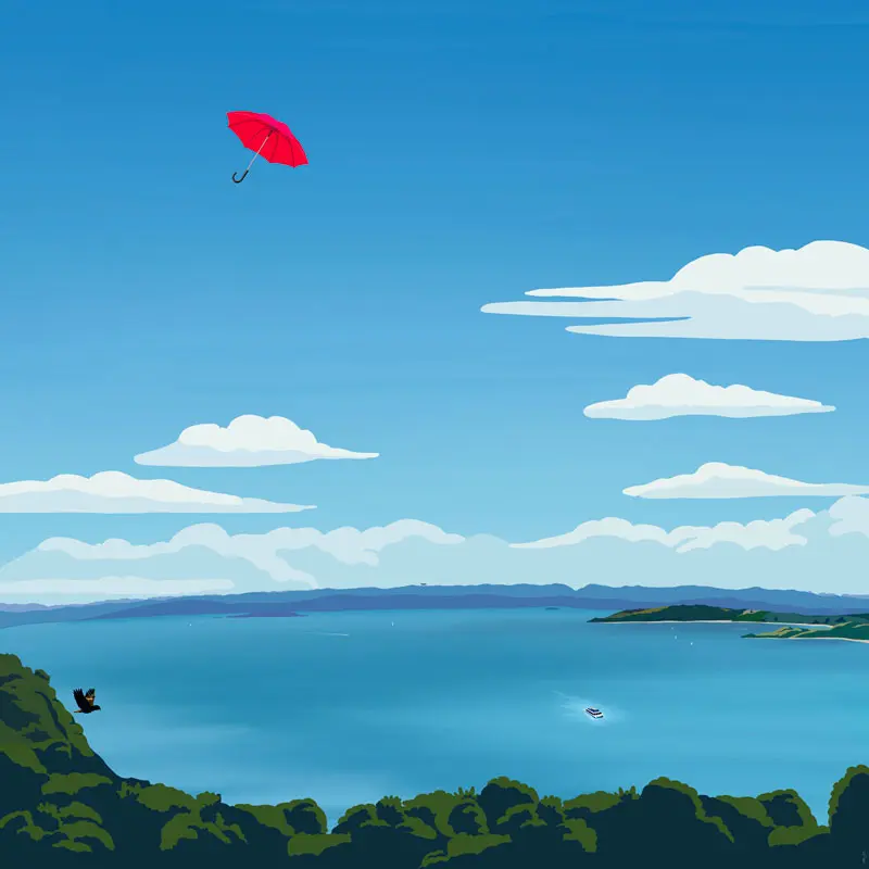 'Rainbrella' - NZ NFT Art by Eth_iks